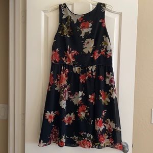 Flower print dress